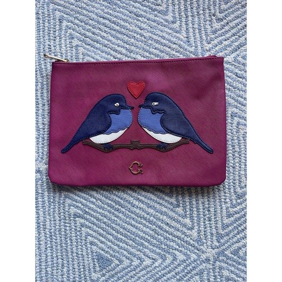 C. Wonder Handbags - C Wonder "Love Birds" Zip Top Pouch - By Christopher Burch‎